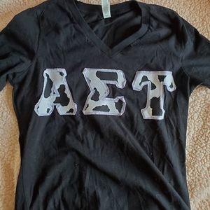 Alpha Sigma Tau lettered shirt